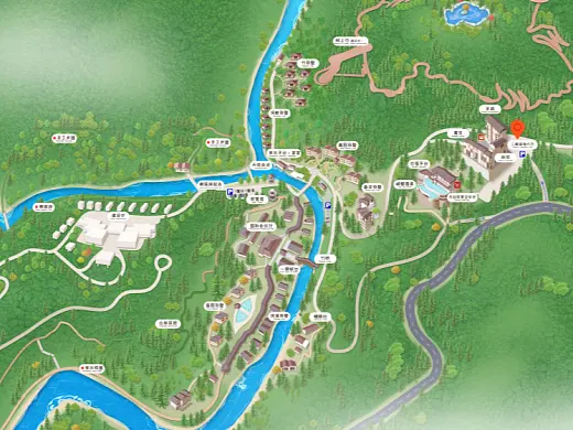 西青结合景区手绘地图智慧导览和720全景技术，可以让景区更加“动”起来，为游客提供更加身临其境的导览体验。
